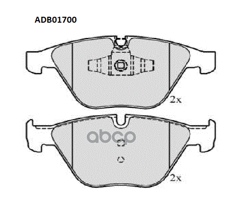 Колодки тормозные передние BMW 3 (E90) 04-11 / BMW X1 (E84) 09-15 ALLIED NIPPON арт. adb01700