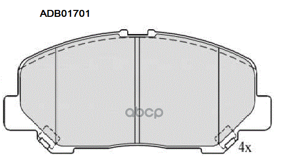 Колодки Тормозные Дисковые | Перед | ALLIED NIPPON арт. ADB01701