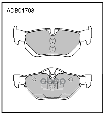 Колодки тормозные задние BMW 1 (E81  E87) 06-12 / BMW 3 (E90) 04-11 / BMW X1 (E84) 09-15 ALLIED NIPPON арт. adb01708