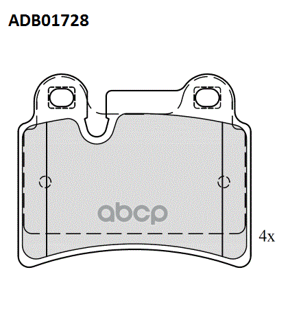 Колодки Тормозные Дисковые | Зад | ALLIED NIPPON арт. ADB01728