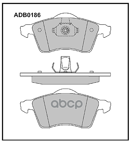 Колодки Тормозные Дисковые | Перед | ALLIED NIPPON арт. ADB0186