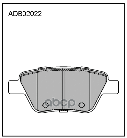 Колодки тормозные задние VW Golf VI 08-13  Jetta III 04-10  Jetta IV 10-18  Caddy III 04-15 / Skoda ALLIED NIPPON арт. adb02022