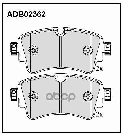 Колодки торм. задние VAG A4/A5/A6/A7/A8/Q5/Q7/TOUAREG RE 01/15- ALLIED NIPPON арт. adb02362