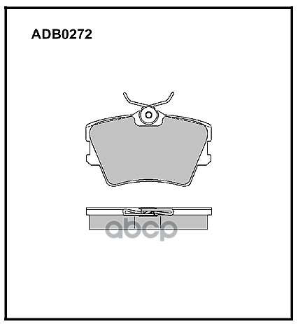 Колодки Тормозные Дисковые Задние, Комплект Adb0272 ALLIED NIPPON арт. ADB0272