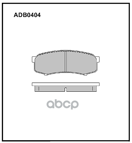 Колодки тормозные задние Toyota Land Cruiser (J7) 84-01  80 (J8) 90-98. (J15) 09-> / Mitsubishi Paje ALLIED NIPPON арт. adb0404