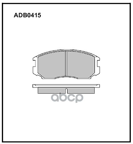 Колодки Тормозные Дисковые | Перед | ALLIED NIPPON арт. ADB0415