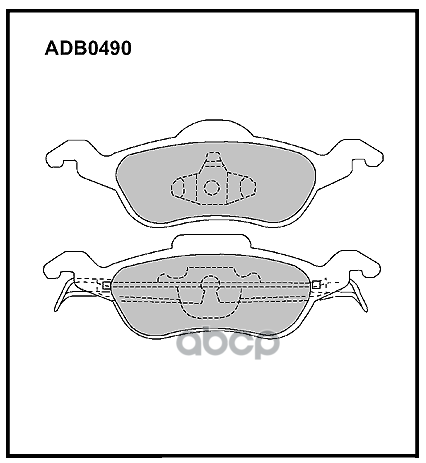Колодки тормозные передние Ford Focus I 98-04 ALLIED NIPPON арт. adb0490