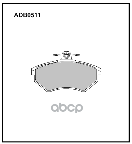 Колодки передние VW B3/B2/G2 16V/CHERY TYGGO /t=19,6mm ALLIED NIPPON ADB 0511 ALLIED NIPPON арт. ADB 0511