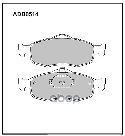 Колодки Тормозные Дисковые | Перед | ALLIED NIPPON арт. ADB0514