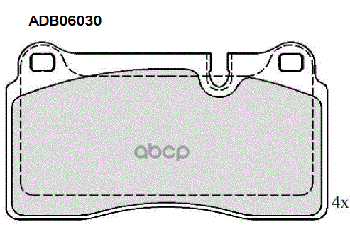 Колодки Тормозные Дисковые | Перед | ALLIED NIPPON арт. ADB06030