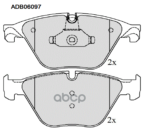 Колодки Тормозные Дисковые | Перед | ALLIED NIPPON арт. ADB06097