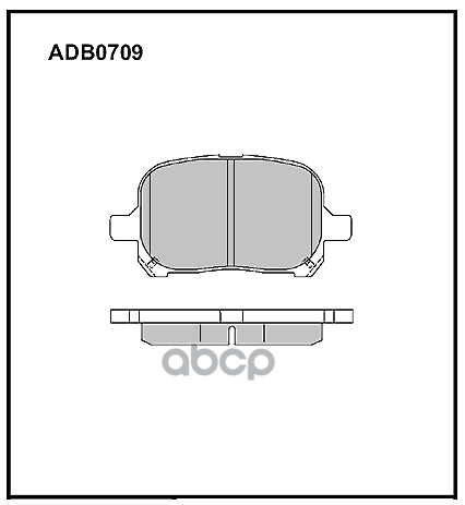 Колодки тормозные передние Toyota Estima  Previa  Tarago 00-06 ALLIED NIPPON арт. adb0709