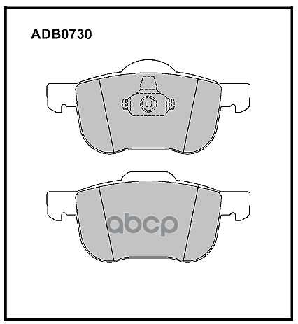 Колодки тормозные передние Volvo S60 I 00-10  S70  S80 I 98-06  V70 I  II  XC70  XC70 II 07-15 ALLIED NIPPON арт. adb0730