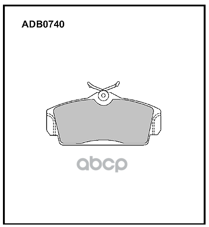 Колодки тормозные передние Nissan Almera II 00-06 / Primera ALLIED NIPPON арт. adb0740