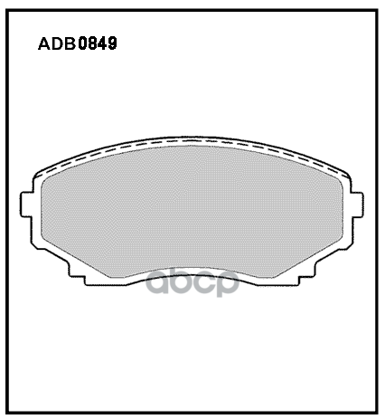 Колодки тормозные передние Mazda Bongo Van 83-> / Mazda MPV 88-99 ALLIED NIPPON арт. adb0849