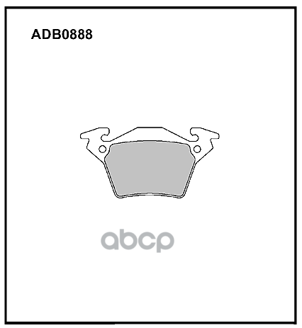 Колодки Тормозные Дисковые | Зад | ALLIED NIPPON арт. ADB0888