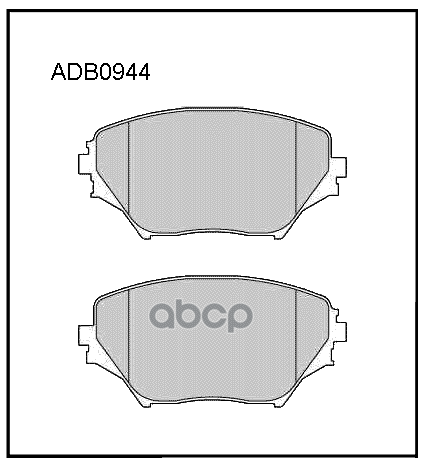Колодки торм. передние TOYOTA RAV 4 II (_A2_) 0005 ALLIED NIPPON арт. adb0944
