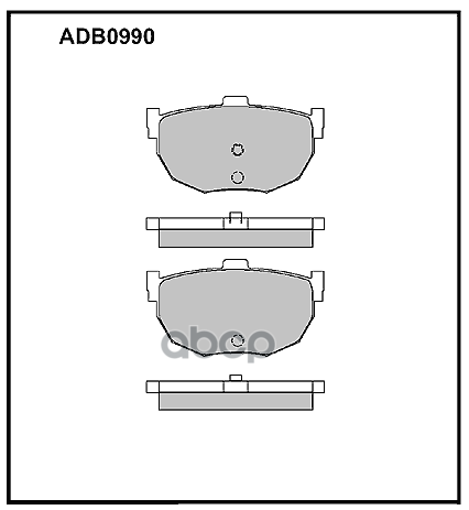 Колодки Тормозные | Зад | ALLIED NIPPON арт. ADB0990