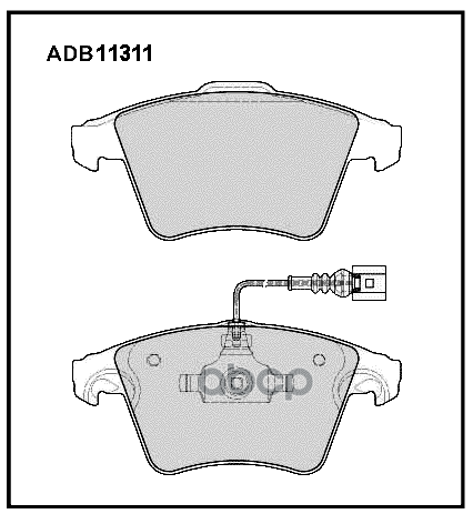 Колодки передние VW T5/Multivan 03> ALLIED NIPPON ADB 11311 ALLIED NIPPON арт. ADB 11311