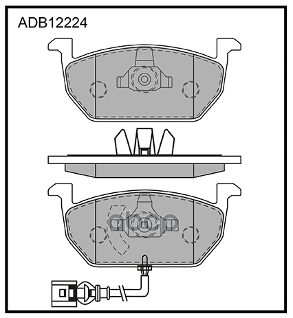 Колодки Тормозные Дисковые | Перед | ALLIED NIPPON арт. ADB12224