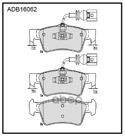 Колодки Тормозные Дисковые | Зад | ALLIED NIPPON арт. ADB16062