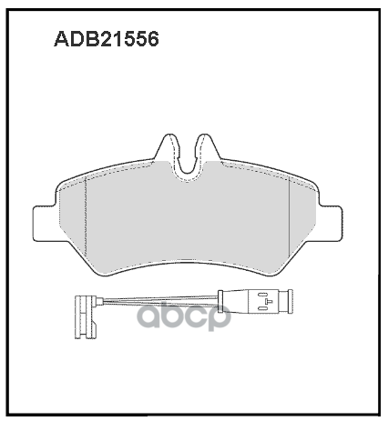 Колодки задние MB Sprinter VW Crafter ALLIED NIPPON ADB 21556 ALLIED NIPPON арт. ADB 21556
