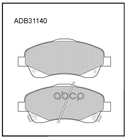 Колодки тормозные передние Toyota Avensis 03-08 / Toyota Corolla 04-09 ALLIED NIPPON арт. adb31140