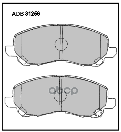 Колодки тормозные передние Mitsubishi ASX 10-12  Lancer X  Outlander I  II  III / Fiat Doblo 10-> / ALLIED NIPPON арт. adb31256