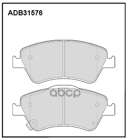 Колодки тормозные передние Toyota Auris 06-12  13-18 / Toyota Corolla (E14  E15) 06-14 ALLIED NIPPON арт. adb31576