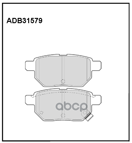 Колодки тормозные задние Toyota Auris 06-12 / Toyota Corolla (E17  E18) 13-18 / Lifan 520 06-15  X50 ALLIED NIPPON арт. adb31579