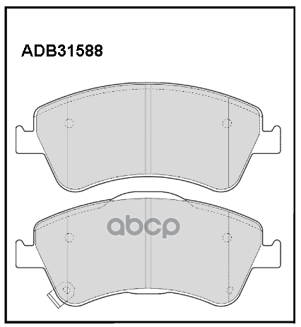 Колодки Тормозные Дисковые | Перед | ALLIED NIPPON арт. ADB31588