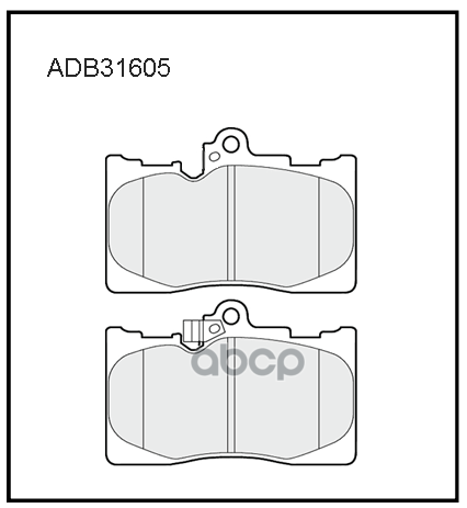 Колодки тормозные передние Toyota Crown (S21) 12->  Mark X II 09->  Alphard 08-14 / Lexus GS 11->  I ALLIED NIPPON арт. adb31605