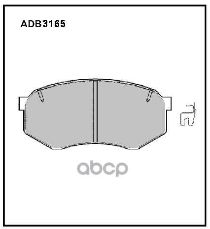 Колодки Тормозные Дисковые | Перед | ALLIED NIPPON арт. ADB3165