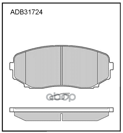 Колодки тормозные передние Mitsubishi Pajero Sport III 15-> / Mazda CX-5 17->  CX-7 06-14  CX-9 06-> ALLIED NIPPON арт. adb31724