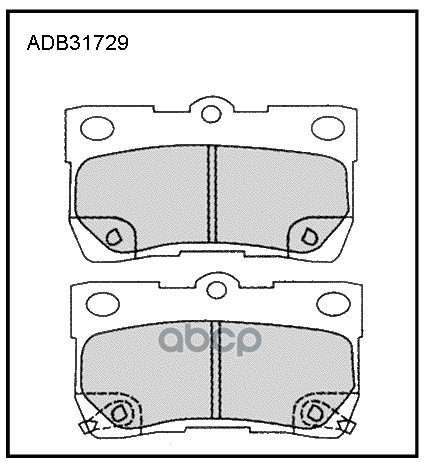 Колодки Тормозные Дисковые | Зад | ALLIED NIPPON арт. ADB31729