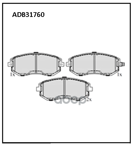 Колодки Тормозные Дисковые | Перед | ALLIED NIPPON арт. ADB31760