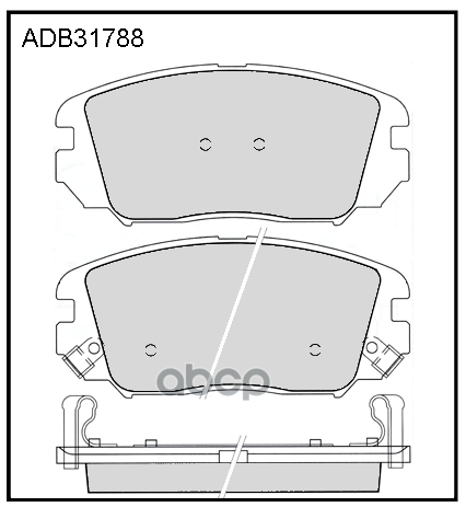 Колодки Тормозные Дисковые | Перед | ALLIED NIPPON арт. ADB31788