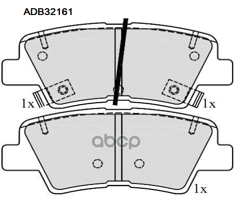 Колодки дисковые тормозные задние GEELY ATLAS I  ATLAS PRO / KIA K3  K5  K7 ALLIED NIPPON арт. adb32161