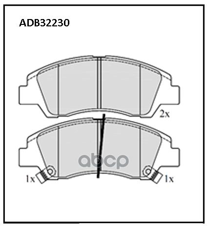 Колодки Тормозные | Перед | ALLIED NIPPON арт. ADB32230