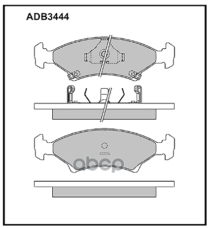 Колодки Тормозные Дисковые | Перед | ALLIED NIPPON арт. ADB3444