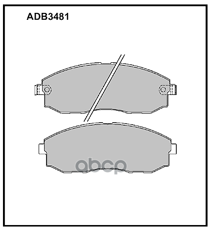 Колодки торм. передние HYUNDAI H1 / STAREX MPV (A1) 97 H1 Box (A1) 0008 H100 Platform/Chassis 2.5 ALLIED NIPPON арт. adb3481