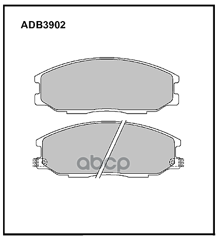 Колодки тормозные передние Kia Carnival II 01-06 / Hyundai H-1  Strarex 97-07  Santa Fe I 00-06 / Zo ALLIED NIPPON арт. adb3902