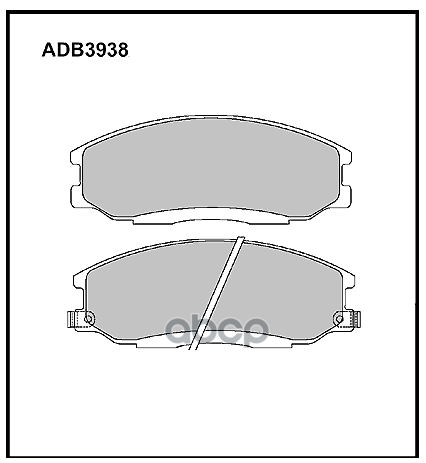 Колодки тормозные передние SsangYong Actyon I 05->  Kyron 05->  Rexton / Hyundai H-1  Starex 97-07 ALLIED NIPPON арт. adb3938