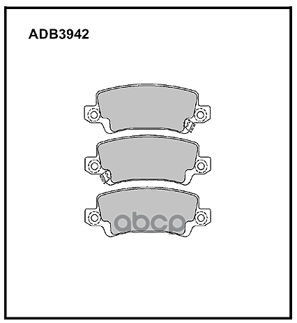 ВЫВЕДЕН_Колодки тормозные задние Toyota Corolla (E11  E12) 97-> ALLIED NIPPON арт. adb3942
