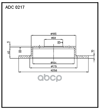 Диск Тормозной | Зад | ALLIED NIPPON арт. ADC0217