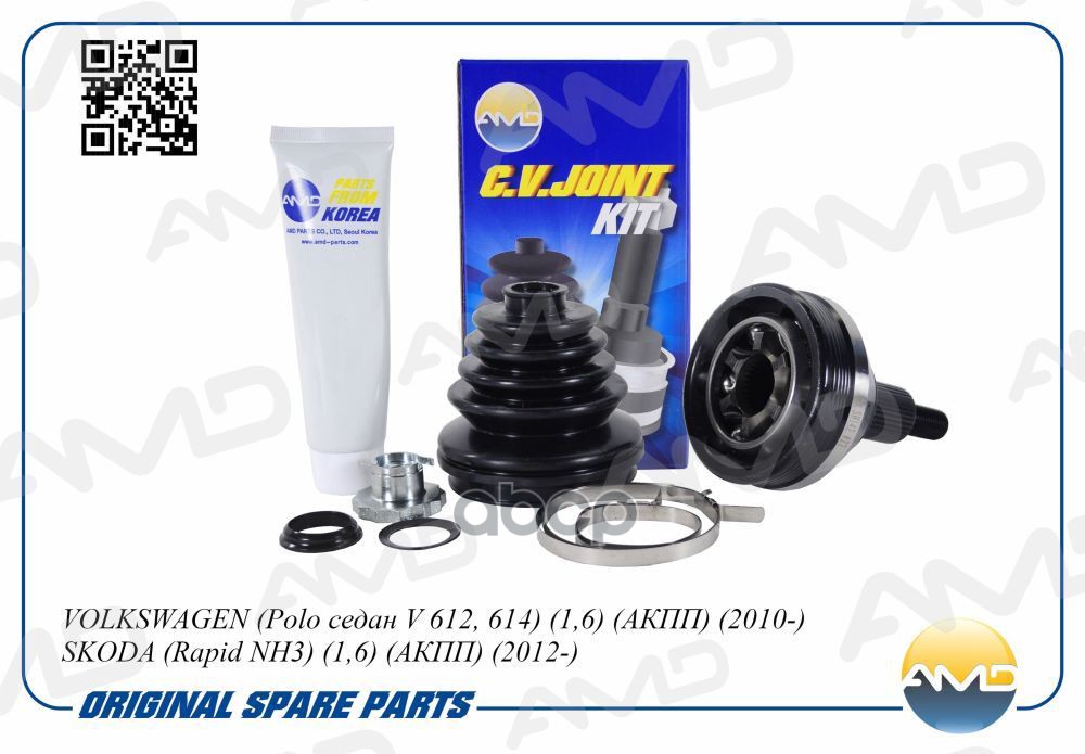 ШРУС наружный (T36/T30) без кольца ABS VOLKSWAGEN Polo седан V 612, 614, 1,6, АКПП, 2010-, SKODA Rapid NH3, 1,6, АКПП, 2012- ...