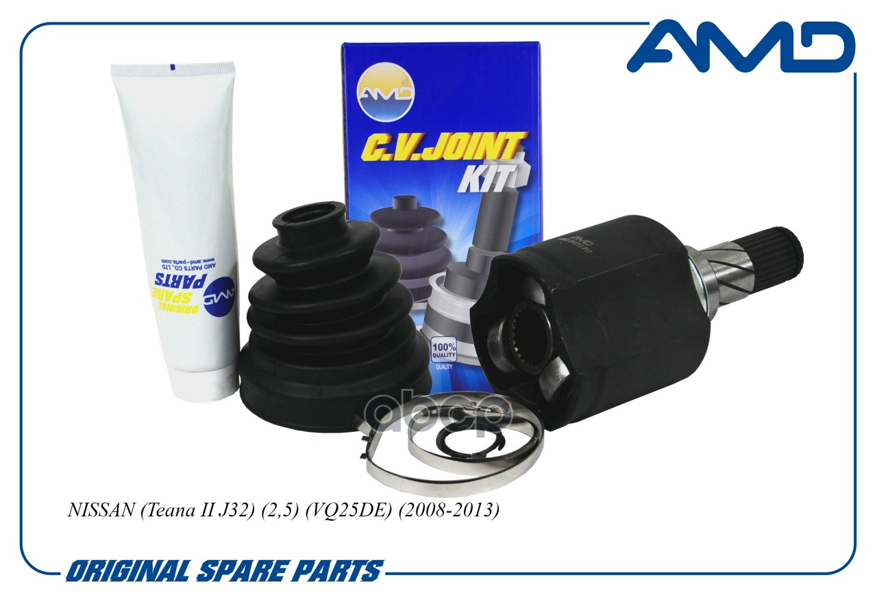 ШРУС внутренний левый (T27/T24) NISSAN Teana II J32, 2,5, VQ25DE, 2008-2013 AMDSH213 AMD арт. AMDSH213