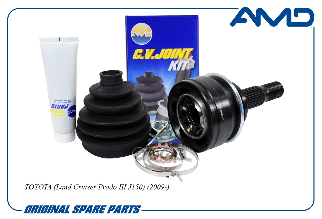 ШРУС наружный (T30/T30) без кольца ABS TOYOTA Land Cruiser Prado III J150, 2009- AMDSH266 AMD арт. AMDSH266