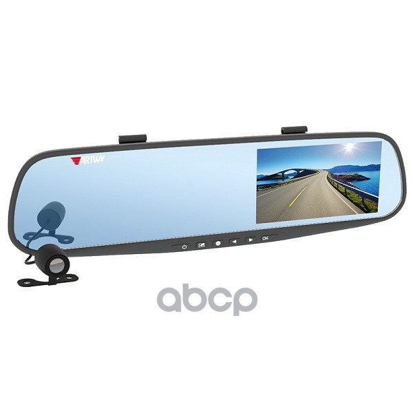 Видеорегистратор-Зеркало С Камерой Заднего Вида, Artway, Full Hd, Экран 4.3", Обзор 120°, G-Сенсор Av-600 ARTWAY арт. AV-600