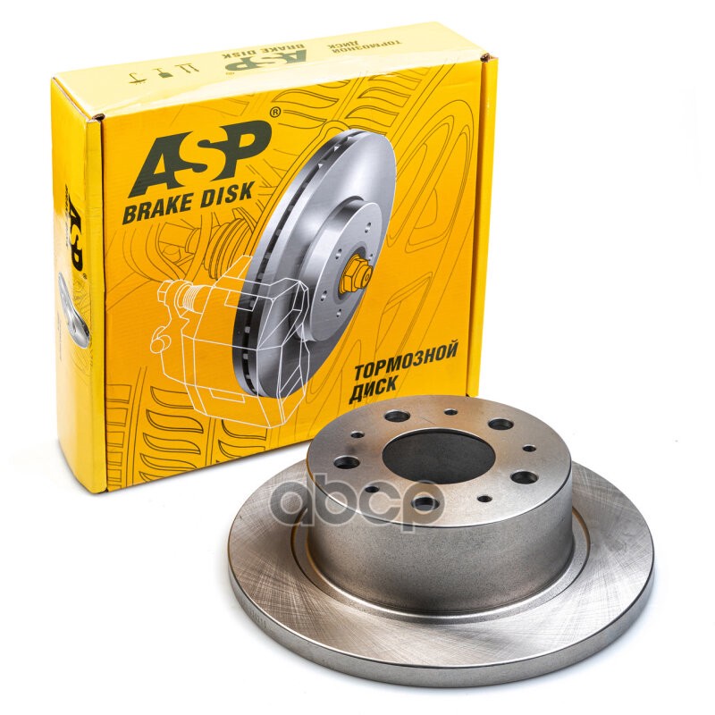 Диск тормозной  Fiat Ducato (06-) 250 на заднюю ось  не вентилируемый D=300 ASP арт. 230215